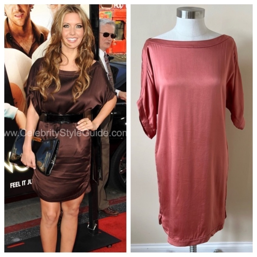 Diane Von Furstenberg Giselle boatneck dolman sleeve dress 13073